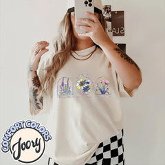 Subtle Fdt Comfort Colors Shirt, Anti MAGA Shirts, Political Tee, F*CK Donald Trump Shirt, Floral Fdt Gift, Flower Anti Trump, Feminist Gift