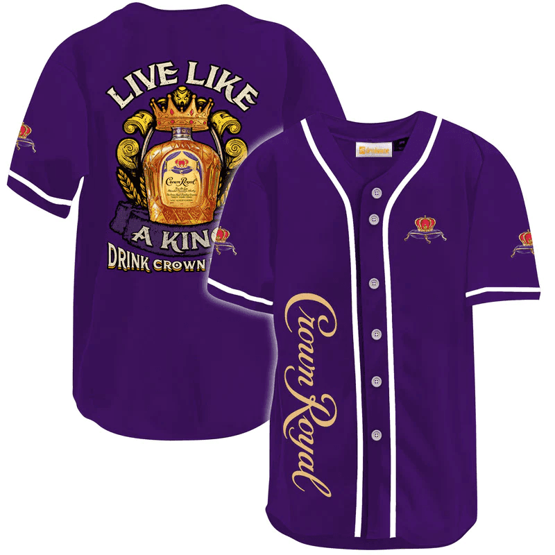 Crown Royal Live Like A King Baseball Jersey - Shirt King