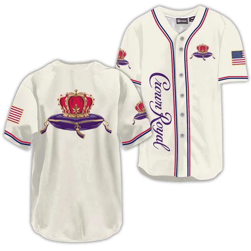 Crown Royal USA Flag Baseball Jersey - Shirt King