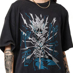 Hunters x Hunter Sweatshirt, Hunters x Hunter Shirt, Black Swordsman Skull Knight Shirt, Anime Manga Shirt, Rhonea Hisoka Shirt