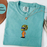 Lando Norris Racing Helmet Snoopy Shirt, Funny F1 Fan Crewneck, Cartoon Racer Top, Motorsport Gift, Comfort Colors Unisex Shirt 2