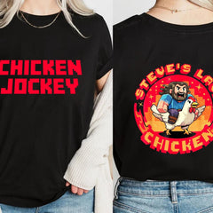 Chicken Jockey Shirt - Funny Farm Animal Tee, Chicken Jockey, Funny Jack Black Shirt
