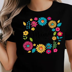 La Mejor Mama Del Mundo Floral Shirt, Latina Mom Gift, Mothers Day Shirt, Spanish Mom Tee, Wildflowers Shirt, Mexican Tee, Mother's Day