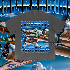 Bombardino Crocodilo Brainrot funny vintage unisex t-shirt, Brainrot tee, Bootleg Rap Tee, Italian Brainrot Meme, Crocodile Tee, Trending Tee