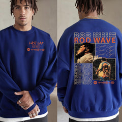 Vintage Rod Wave Tour Sweatshirt, Last Lap Tour T-Shirt, 2024 Music Concert Tee, Hip Hop Music Fan Gift, Music Hoodie, Rod Wave Merch Shirts