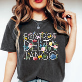 FDT Floral Shirt, Foxtrots Deltas Tangos Flower Boho Shirt, Subtle Anti Trump Shirt,Feminist Shirt, Funny Political Shirt, Flower