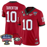 G.Bulldogs #10 Fran Tarkenton 2024 Sugar Bowl & Georgia Map Patch Limited Jersey