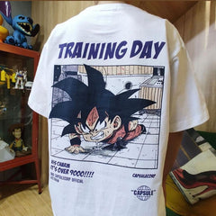 Dragon Ball T-shirt Son Goku Shirt Manga Anime Shirt Training Day Funny Work out, Sweatshirt, Hoodie