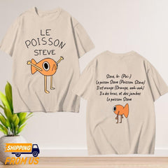 Le Poisson Steve Shirt, Steve Shirt, Funny Golden Fish Shirt, Funny Meme t shirt, Viral Meme Tiktok Tshirt
