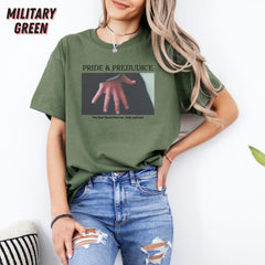 Pride and Prejudice Hand Flex Shirt, Jane Austen Merch Mr Darcy, Shirt, Book Lover Gift, Gift For Reader, Bookish Merch, Book Shirt