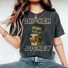 Chicken Jockey Gamer Tee, Minecraft Shirt, Video Game Shirt, Funny Movie Unisex T-Shirt, Gift for Gamers, Gamer Humor Tee