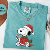 Cute Christmas Snoppy Tee � Holiday Dog Shirt, Cozy Festive Gift Top