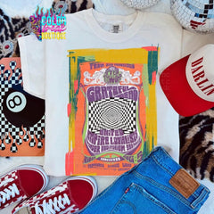 Grateful Dead Trippy Poster Tee | 1960s Vancouver Concert Comfort Colors Shirt | DTG Printed Psychedelic Band Tee