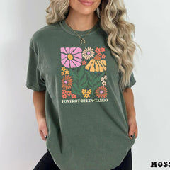 Foxtrot Delta Tango Shirt, Subtle Anti Trump shirt, FDT Flower Shirt, Democrat Feminist Tee, Anti MAGA tshirt, Liberal Shirt