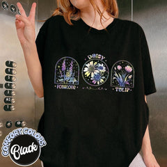 Subtle Fdt Comfort Colors Shirt, Anti MAGA Shirts, Political Tee, F*CK Donald Trump Shirt, Floral Fdt Gift, Flower Anti Trump, Feminist Gift