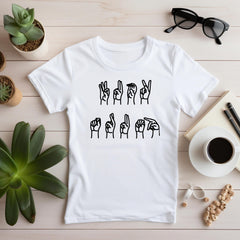 Subtle Anti-Trump T-shirt,FDT Sign Language Shirt,Democrat Shirt,Liberal Tee,Feminist Shirt,Political Shirt,Pro-Democracy Tee,Political Gift