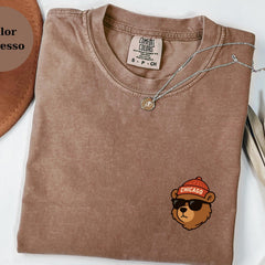 Chicago Football Shirt, Game Day Bear T-Shirt, Football Fan Sports Gift, Unisex Comfort Colors Tee For Men, Women