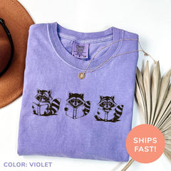 Funny Raccoon Shirt, Bookworm Shirt, Book Lover Shirt, Reading Teacher Shirt, Cute Raccoon Shirt for Book Lovers