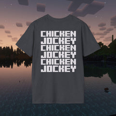 Minecraft Movie Chicken Jockey Unisex T-Shirt, Video Game Apparel, Streetwear
