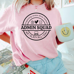 Admin Squad Shirt, Office Squad Sweatshirt, Administrative Assistant Shirt, Administrative Professionals Gift, School Office Staff Tees