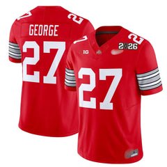 O.S Buckeyes #27 Eddie George ‘Heritage Stripe’ 2026 Fan Jersey