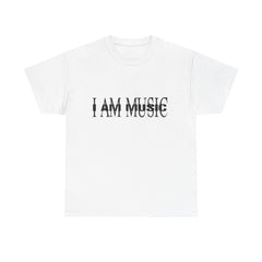 I Am Music Unisex Heavy Cotton Tee - Perfect for Music Lovers, Concerts, Gifts, Casual Wear, Music Festivals, Carti, New Carti Album, 808