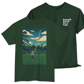 Rory McIlroy Masters Golf T Shirt Iconic 15th Hole Eagle Shot at Augusta