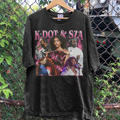 Kendrick Lamar & SZA �Grand National Tour� Vintage T-Shirt - Hip-Hop Concert Merch GM1004