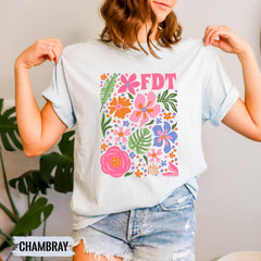 Subtle Anti Trump Protest Shirt,Anti Trump Gift Subtle F*ck Trump Flower Shirt Democrat Feminist Shirt Political Protest Tee