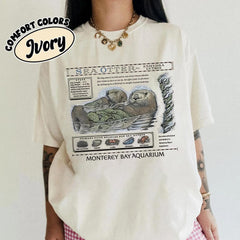 Vintage Sea Otters Monterey Bay Aquarium Shirt, Otter Monterey Bay Aquarium Shirt, Otter Lovers Gift Shirt