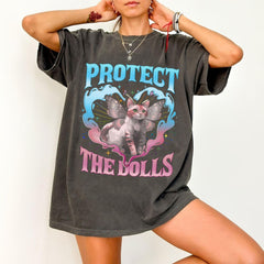 Protect The Dolls Shirt, Feminist Gender Equality Shirt, Subtle Leftist Protect Trans Folks Pride Tee, Human Rights Trans Rights Statement
