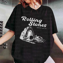 Jesus Rolling Stones Easter Shirt, Christian Easter Shirt, He is Risen Shirt, Bible Verse Shirt, Funny Catholic Gifts, Spring Easter, NVA449