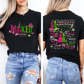 Vintage Wicked Movie 2 Sided Shirt, Wizard of Oz Fan Gift, Witch Pink and Green Tshirt, Pop Culture Graphic Wicked Musical Tee, Gift For Her'4384758733