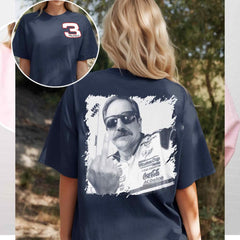 Two Side Dale Earnhardt Middle Finger Shirt, Racing Fan SweatShirt, Nascar Shirt, Daytona 500 Shirt, Gift For Her