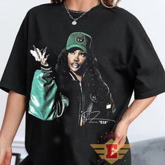 Sza Vintage Style Shirt, Sza New Bootleg 90s Black T-Shirt, Music RnB Singer Rapper Shirt, Gift For Fan, Vintage Style Shirt
