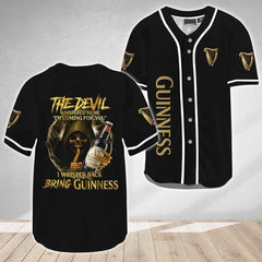Guinness Bring From Devil Baseball Jersey - Shirt King