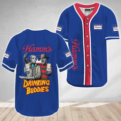 Hamm's Halloween Freddy Krueger Baseball Jersey - Shirt King