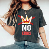 Shirt King "No Kings" T-Shirt - Democracy Not Monarchy Shirt