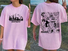 Evermore T-Shirt, Evermore Merch, Gift Idea, Track List Shirt, Champagne Problems, Cowboy Like Me, Coney Island, Long Story Short, Gold Rush (Classic Version) - Shirt King