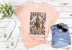 Amarillo By Morning T-Shirt,Amarillo Shirt,Country Shirt, Texas Shirt, Country Music Shirt, Western Shirt, Country Music T shirt, Cowboy Tee (Classic Version) - Shirt King