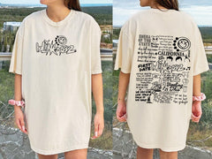 182 The World Tour 2023 shirt, World Tour Shirt, Retro Blink Shirt, Blink Smile 182 Shirt, link 182 Lyric Album Song (Classic Version) - Shirt King