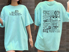 182 The World Tour 2023 shirt, World Tour Shirt, Retro Blink Shirt, Blink Smile 182 Shirt, link 182 Lyric Album Song (Classic Version) - Shirt King