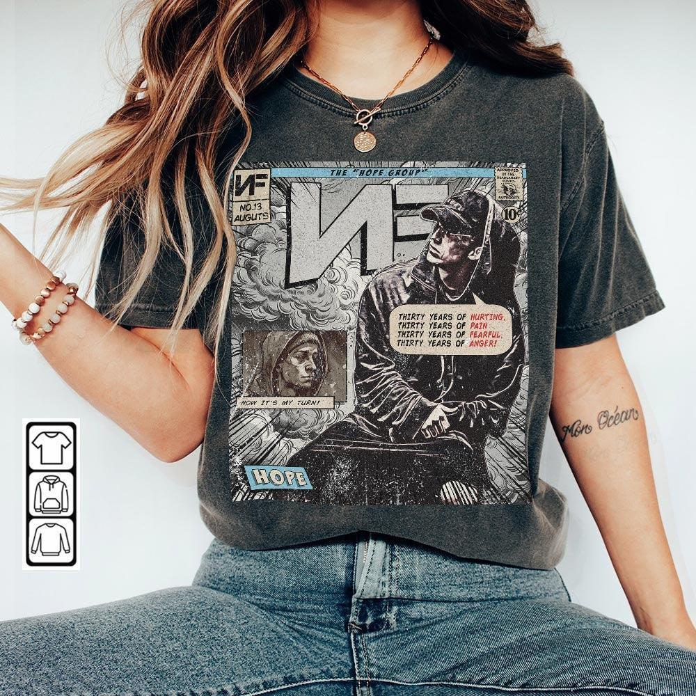 Nf Comic Shirt, 90S Vintage Merch Book Art Nf Hope Album World Tour Ticket 2023 Graphic Tee Unisex Gift Hoodie V1, Com1305Kh (Classic Version) - Shirt King