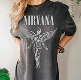 Nirvana Unisex Shirt Comfort Vintage Band Tee In Utero Nirvana Tour 90s Shirt Kurt Cobain Oversized Music Rock Festival Clothes (Classic Version) - Shirt King