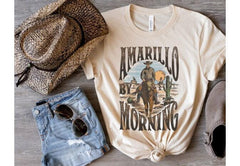 Amarillo By Morning T-Shirt,Amarillo Shirt,Country Shirt, Texas Shirt, Country Music Shirt, Western Shirt, Country Music T shirt, Cowboy Tee (Classic Version) - Shirt King