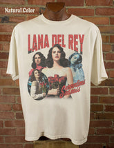 Lana Del Rey Vintage Shirt, Lana Del Rey Graphic Unisex Shirt, Lana Del Rey Album T shirt, Lana Del Rey Vintage Tee, Natural Color (Classic Version) - Shirt King