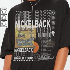 Nickelback Music Shirt, Merch Vintage Get Rollin' Tour 2023 Tickets Album Get Rollin Graphic Tee 90s Y2K Gift For Fan L905M (Classic Version) - Shirt King