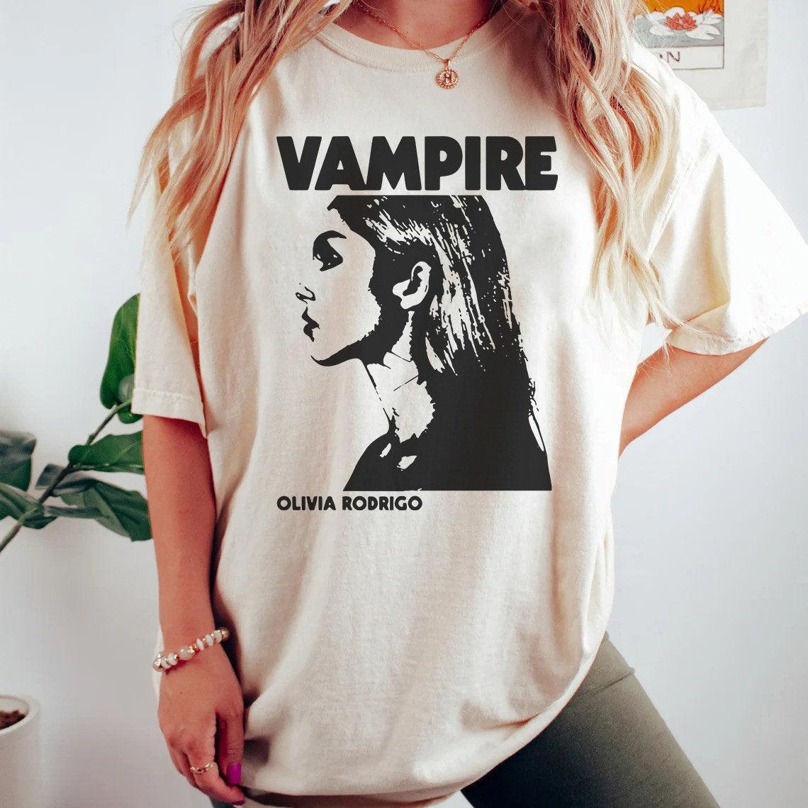 Vintage Olivia Rodrigo T-Shirt, Olivia Rodrigo Vampire Shirt, Olivia Rodrigo New Song Shirt, Vampire Shirt, Olivia Rodrigo Merch (Classic Version) - Shirt King