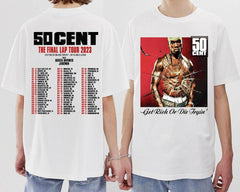 Vintage 50 Cent Get Rich or Die Trying T-Shirt, 50 Cent Rapper Shirt, 50 Cent Shirt, 50 Cent Tour Shirt, The Final Lap Concert Shirt (Classic Version) - Shirt King