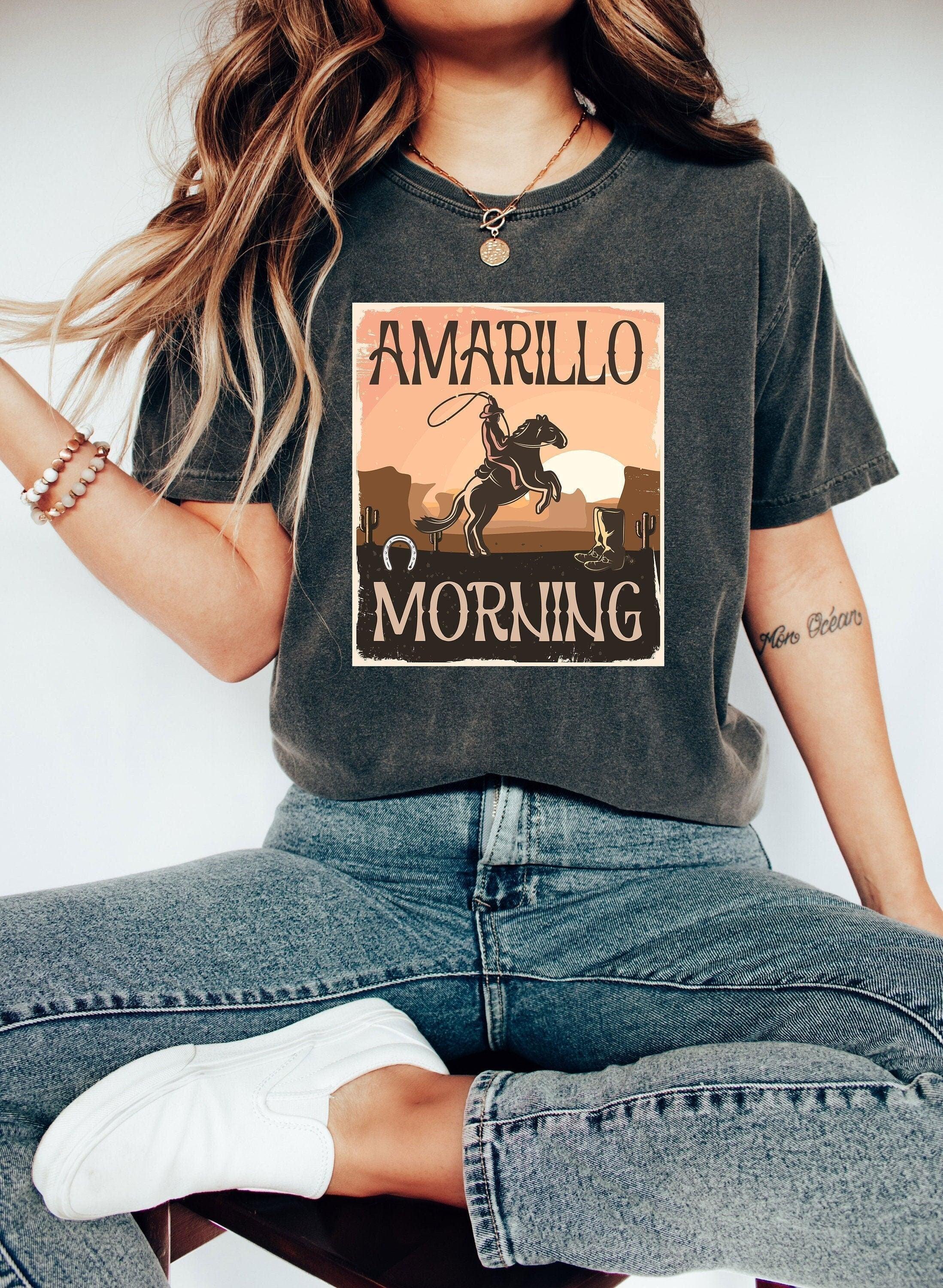 Country Music Shirt Western Shirt Amarillo Shirt Country Shirt Texas Shirt Cowboy Tee Amarillo By Morning ShirtWestern Cowboy Shirt (Classic Version) - Shirt King